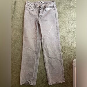 H&M women’s baggy straight leg hight waisted jean